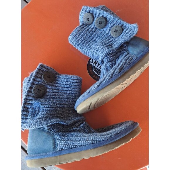 UGG Australiawomen's (Size 8) Classic Cardy Boot - Blue - Picture 1 of 3